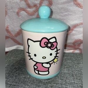 Hello Kitty cookie jar with lid